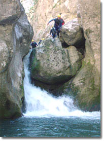 canyoning à St-Auban