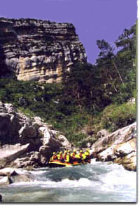 rafting sur le Verdon