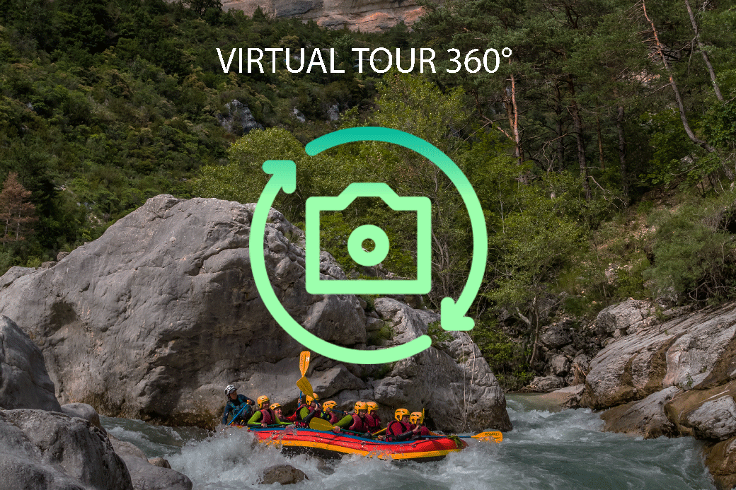 visite vituelle en 360 de gorges du verdon par le site rafting verdon