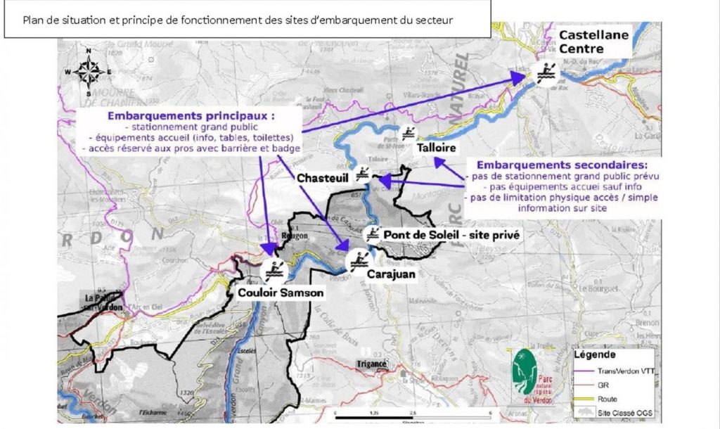 Optimisation de l'accès à la rivière du parc naturel régional du Verdon
